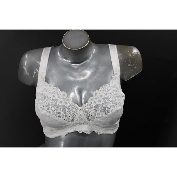 Just My Size 44B Comfort Lace Hidden Shapers Full Coverage Wireless Bra 1111 - Picture 1 of 9